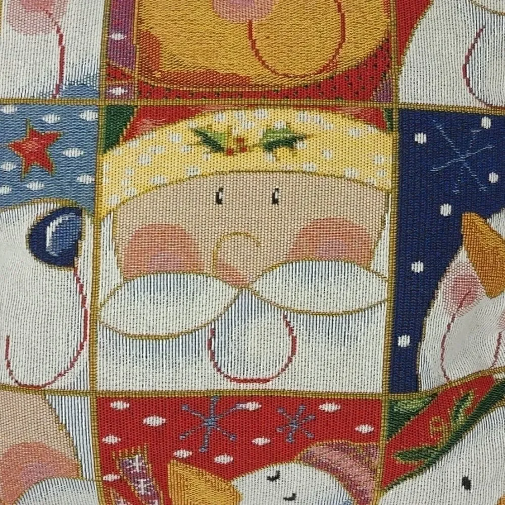 Christmas Brocade Tapestry Pillow